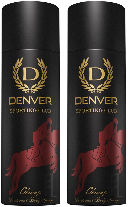 DENVER Sporting Club Champ Deodorant Spray - For Men(600 ml, Pack of 3)