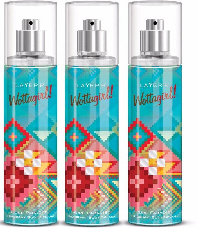 LAYER'R Pink Angel Fragrant Body Splash 135ml*3pc PA-3 Body Mist  -  For Women(405 ml, Pack of 3)