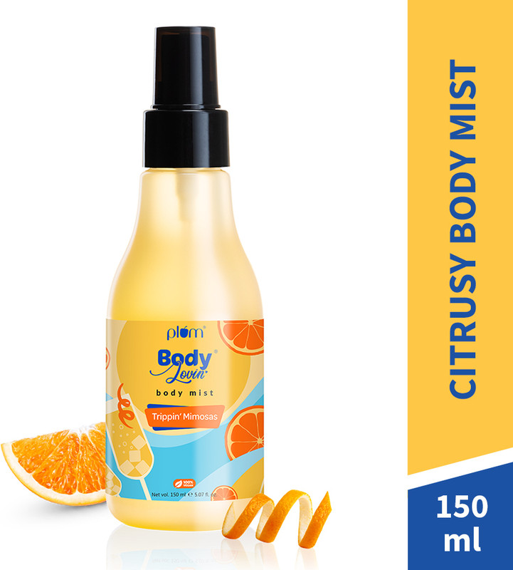 Plum BodyLovin' Trippin' Mimosas | Long Lasting Citrusy Fragrance | Perfume Spray | Body Mist - For Men & Women(150 ml)