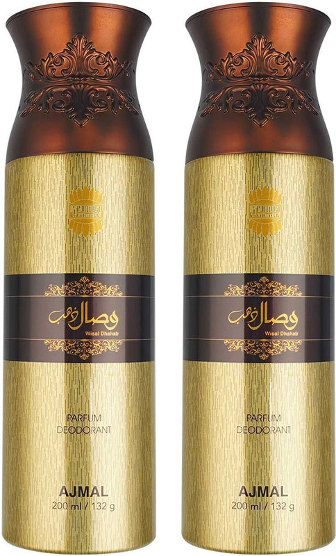 Ajmal 2 WisalDhahab Each 200ML Deodorant Spray - For Men & Women(400 ml, Pack of 2)