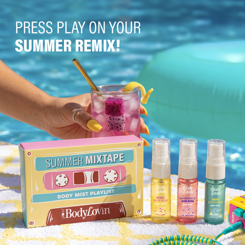 Plum BodyLovin' Summer Mixtape Body Mist Playlist Trio | Set of 3 - 5ml Body Mists Body Mist - For Men & Women(15 ml, Pack of 3)