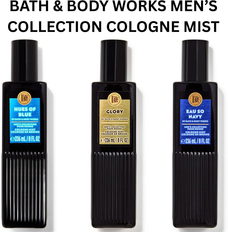 BATH & BODY WORKS EAU SO NAVY, GLORY, HUES OF BLUE FINE FRAGRANCE COLOGNE BODY MIST Body Mist  -  For Men(705 ml, Pack of 3)
