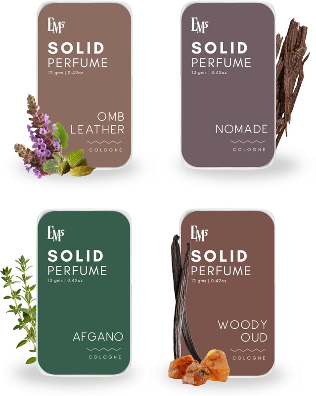 Em5 Set of 4 Solid Perfumes Masculine Set Deodorant Cream - For Men(48 g, Pack of 4)
