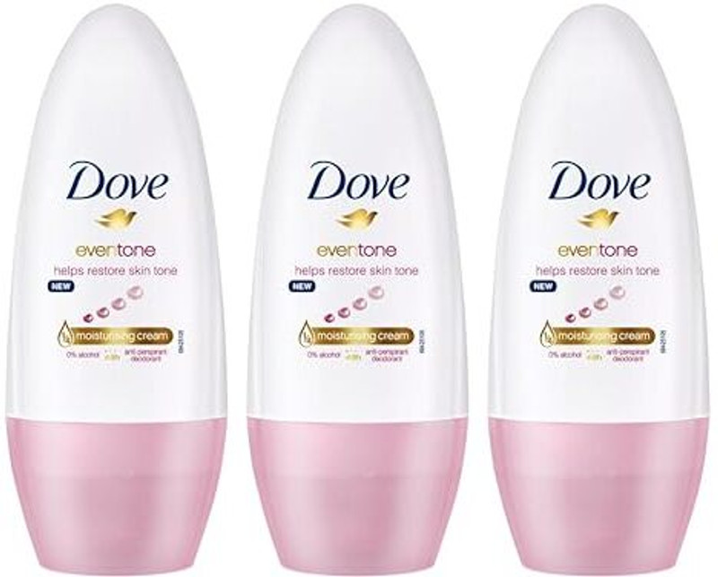 DOVE Even Tone 48H Odour Protection Deodorant Roll-on  -  For Women(150 ml, Pack of 3)