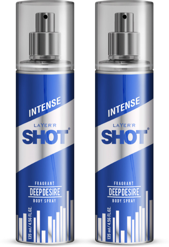LAYER'R Shot Red Stallion Lasting Body Spray - For Men(270 ml, Pack of 2)