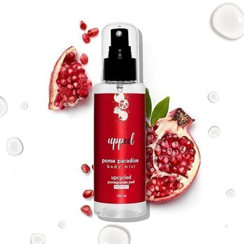 Uppeel Pome Paradise Body Mist | Long-Lasting Pomegranate Citrus Fragrance Spray Body Mist - For Men & Women(120 ml)