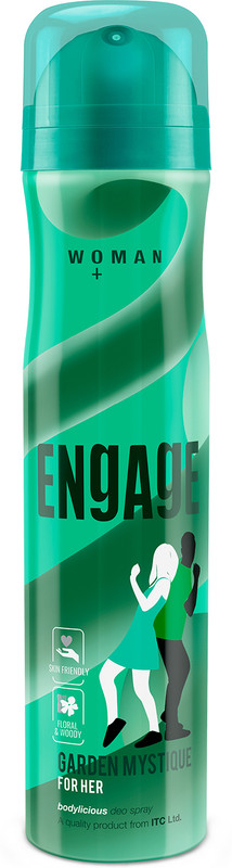 Engage Garden Mystique, Spicy and Woody, Skin Friendly Deodorant Spray - For Women(150 ml)