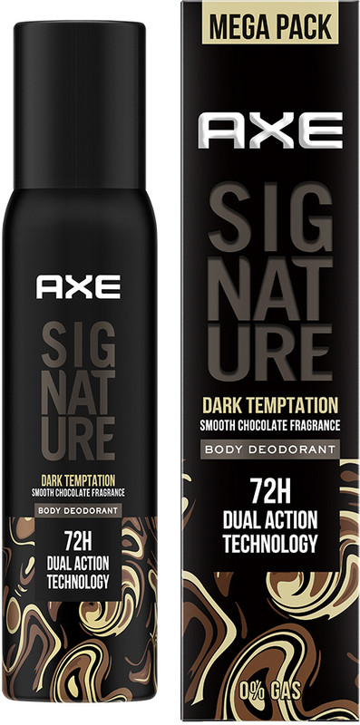 AXE Signature Dark Temptation Deodorant No Gas Body Perfume Body Spray  -  For Men(200 ml)