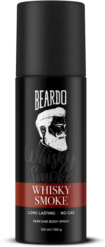 BEARDO Whisky Smoke Perfume Body Spray| No Gas | Long Lasting Deodorant Spray - For Men(100 g)