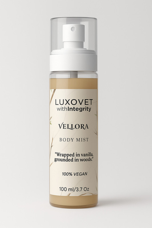 Luxovet Vellora Vanilla Body Mist | Warm Vanilla & Woody Notes | Long Lasting Body Mist Body Mist - For Men & Women(100 ml)