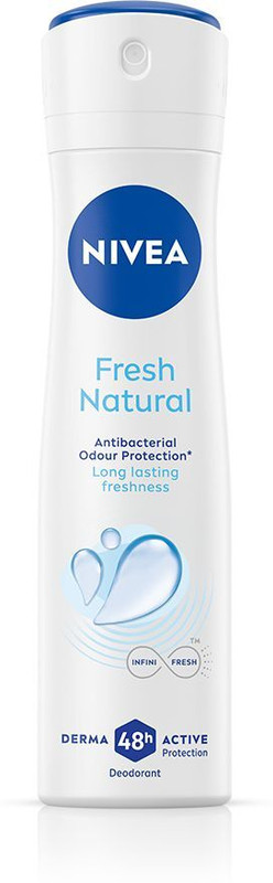 NIVEA Fresh Natural, Floral Scent & Odour Free, Long Lasting 48h Derma Protection Deodorant Spray - For Women(150 ml)