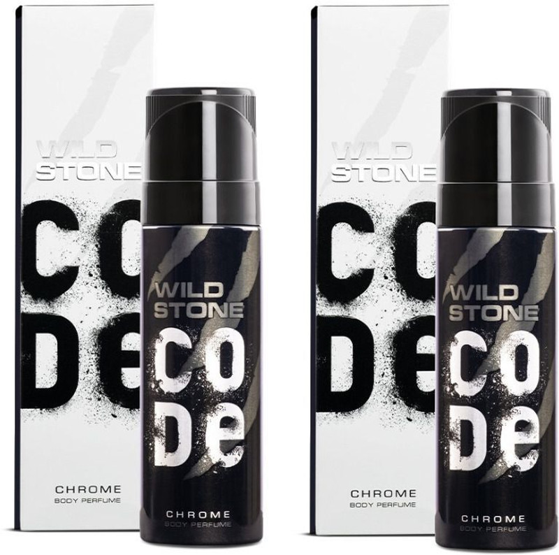 Wild Stone CODE Chrome-Combo Body Spray  -  For Men(300 ml, Pack of 2)