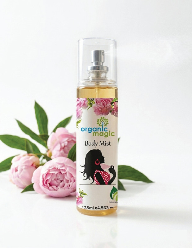 Organic Magic organicmagic Body Mist – Long-Lasting Floral Fragrance for Women Body Mist  -  For Women(135 ml)