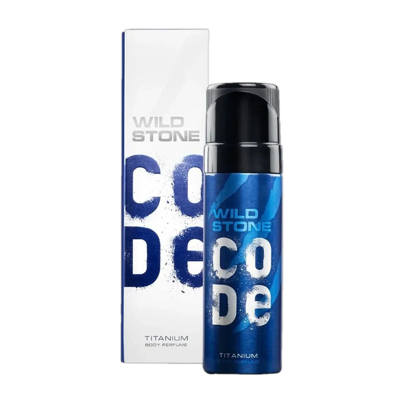 Wild Stone Men Code Titanium No Gas Body Perfume Deodorant - 150 ml Body Spray - For Men(150 ml)