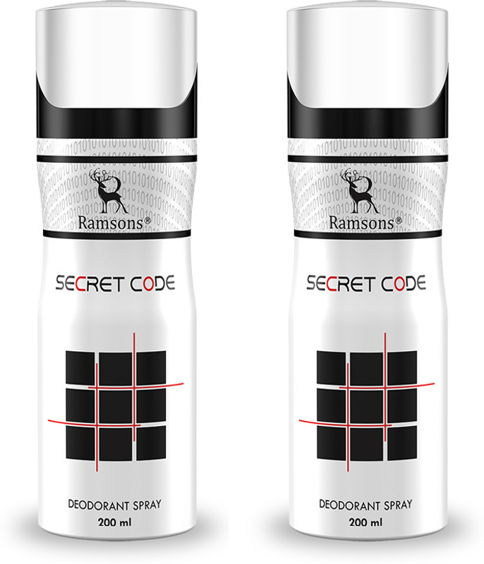 RAMSONS SecretCode Deodorant Spray - For Men & Women(400 ml, Pack of 2)
