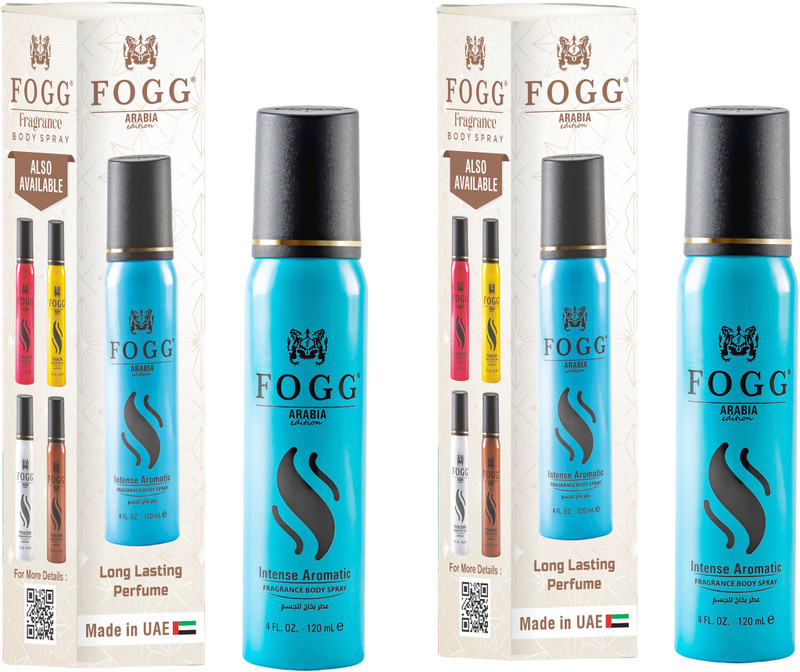 Fogg Arabia Intense Aromatic pack of 2 -240ml Perfume Body Spray - For Men & Women(240 ml, Pack of 2)