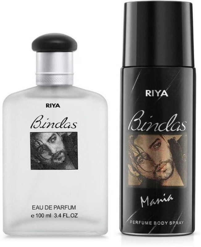 RIYA Bindas Perfume 100 ML & Bindas Deodorant 150 ML for Men Perfume Body Spray - For Men(250 ml, Pack of 2)