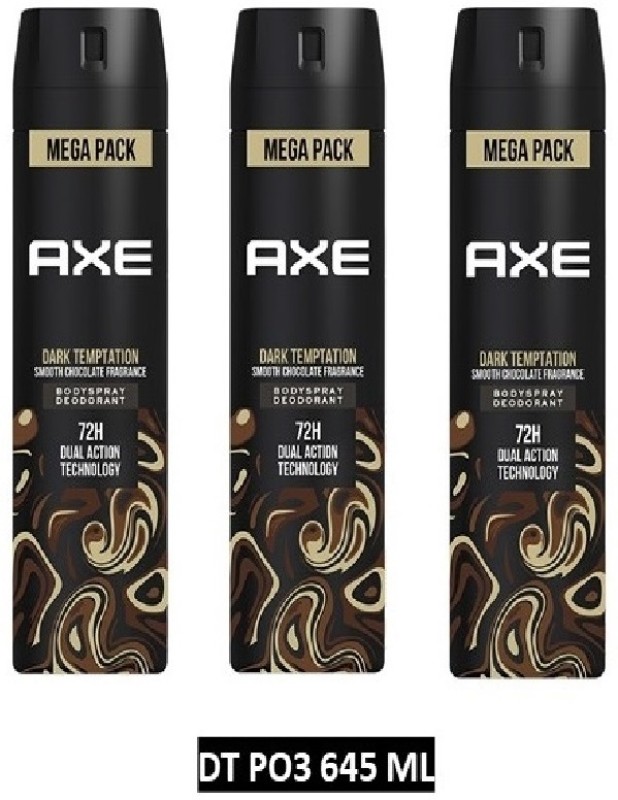 AXE Dark Temptation Deodorant Spray - For Men(645 ml, Pack of 3)