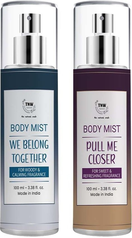 TNW - The Natural Wash Body Mist Combo - Pull me Closer 100ml & We Belong Together 100ml Body Mist - For Men & Women(200 ml, Pack of 2)