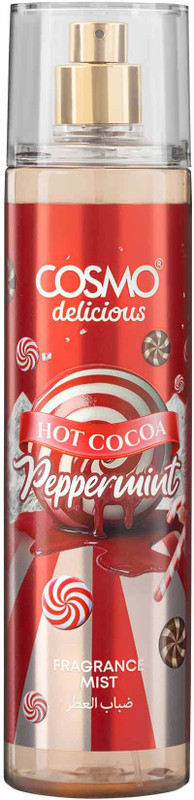 COSMO Delicious Hot Cocoa Peppermint Fragrance Mist, Long Lasting Body Spray Body Mist  -  For Men & Women(250 ml)
