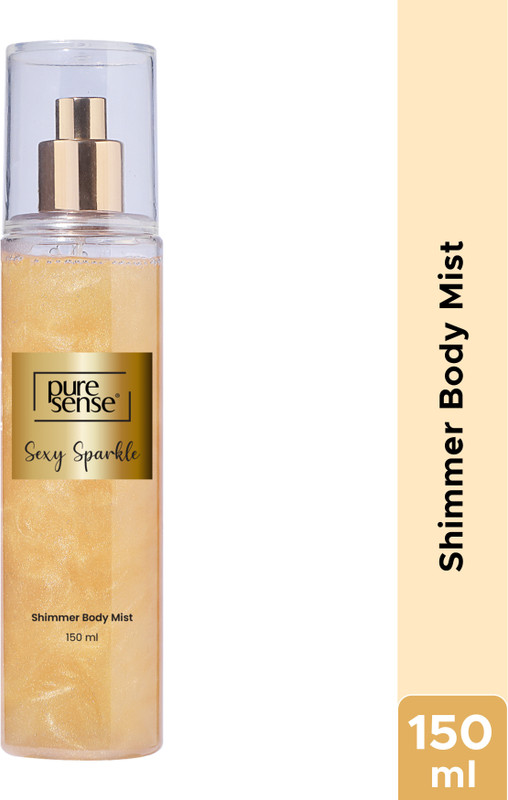 PureSense Sexy Sparkle Body with Gold Shimmer Jasmin & Cocoa Body Mist  -  For Women(150 ml)