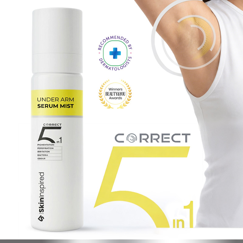 SkinInspired Underarm Serum Mist for Pigmentation & Sweat Control | Reduces Dark Underarms| Body Mist  -  For Men & Women(100 ml)