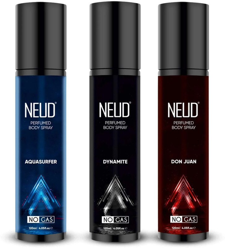 NEUD 3-in-1 Perfumed Body Sprays Body Spray - For Men(360 ml, Pack of 3)