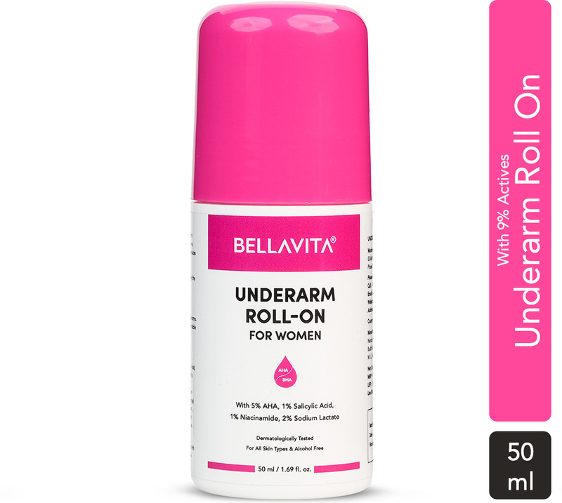 BELLAVITA Deo White Deodorant For Women Roll-On Under Arm For Skin Whitening & Lightening Deodorant Roll-on - For Women(50 ml)