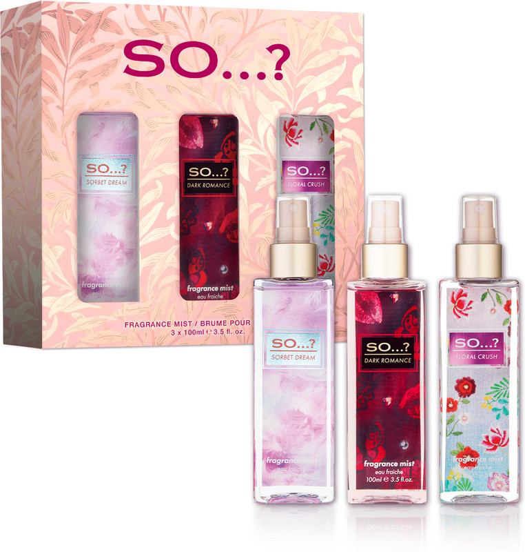 So...? Fragrance Collection Gift Set 300ml | 3 x 100ml Body mist Body Mist - For Women(300 ml, Pack of 3)