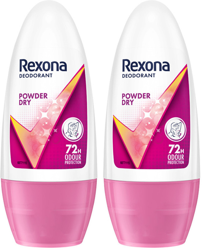 Rexona Powder Dry Underarm Roll On Deodorant Deodorant Roll-on  -  For Women(100 ml, Pack of 2)