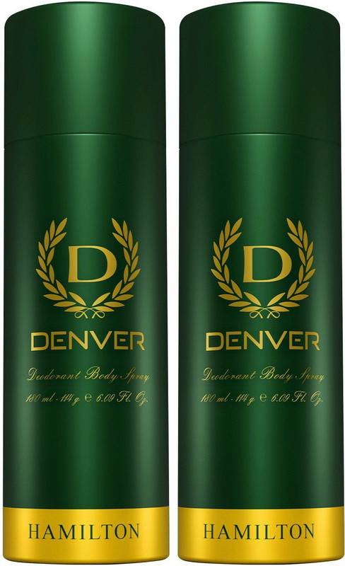 DENVER Hamilton Deodorant Spray  -  For Men(360 ml, Pack of 2)