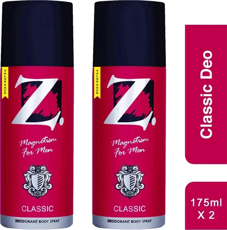 Z - Magnetism for Men 175ml Deo Deodorant Spray - For Men(350 ml, Pack of 2)