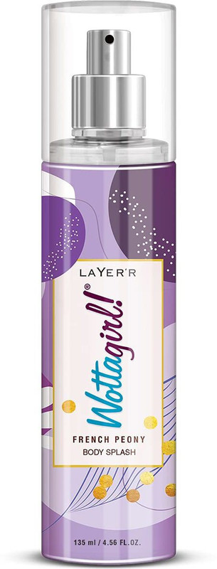 LAYER'R WOTTAGIRL FRENCH PEONY (1x135ML) Body Spray - For Women(135 ml)