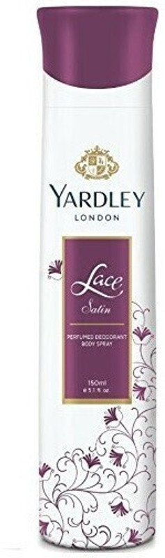 Yardley London LACE SATIN DEO 150ML PACK OF 1 Body Spray  -  For Women(150 ml)