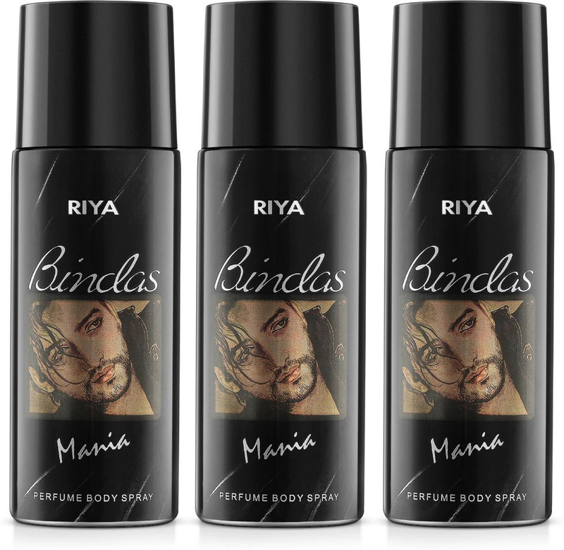 RIYA Bindas Body Spray Deodorant For Men | Pack Of 3 150 Ml Each Deodorant Spray - For Men(450 ml, Pack of 3)