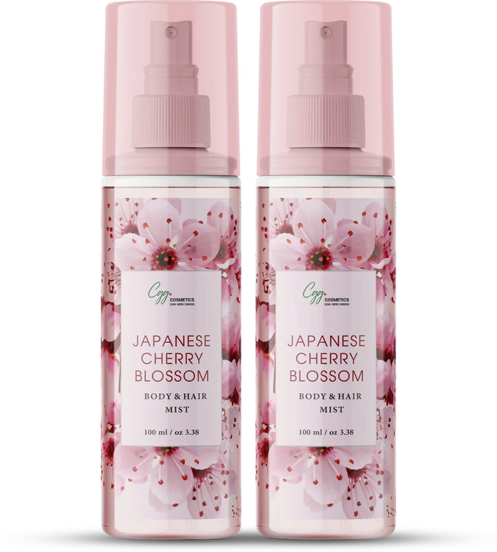 CGG Cosmetics Japanese Cherry Blossom Body Mist for Men & Women (pack of2)- 100ml Each Body Mist - For Men & Women(100 ml, Pack of 2)