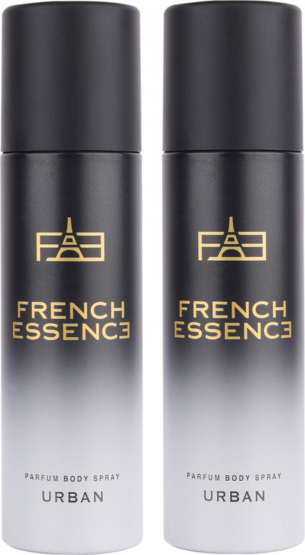 FRENCH ESSENCE Luxury Urban No Gas Deo Body Spray With Long Lasting Fragrance (120 ML Each) Deodorant Spray - For Men(240 ml, Pack of 2)