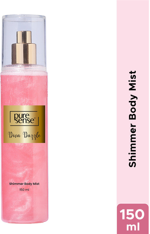 PureSense Diva Dazzle Pink Shimmer Spray Body Mist - For Women(150 ml)