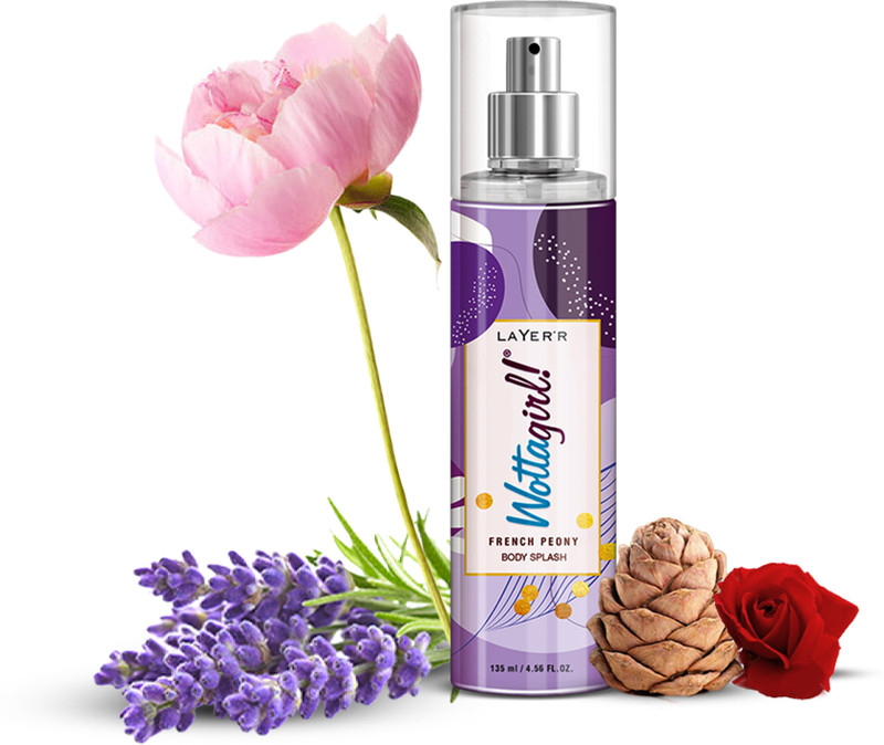 LAYER'R Wottagirl French Peony Body Splash for Women (135 ml) Body Mist  -  For Women(135 ml)
