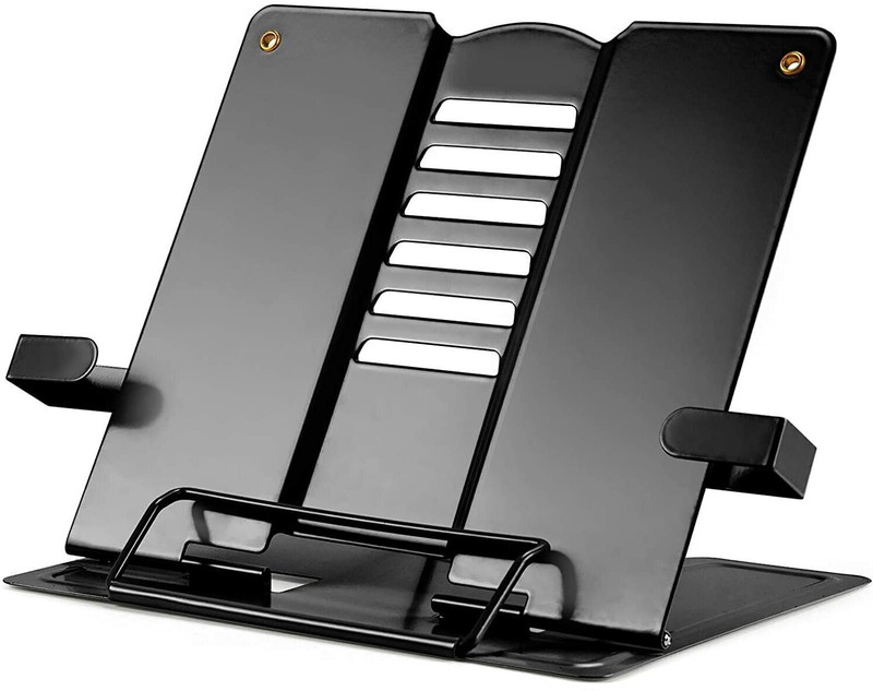 STANCRAY 1 Compartments Metal Book Stand(Black)