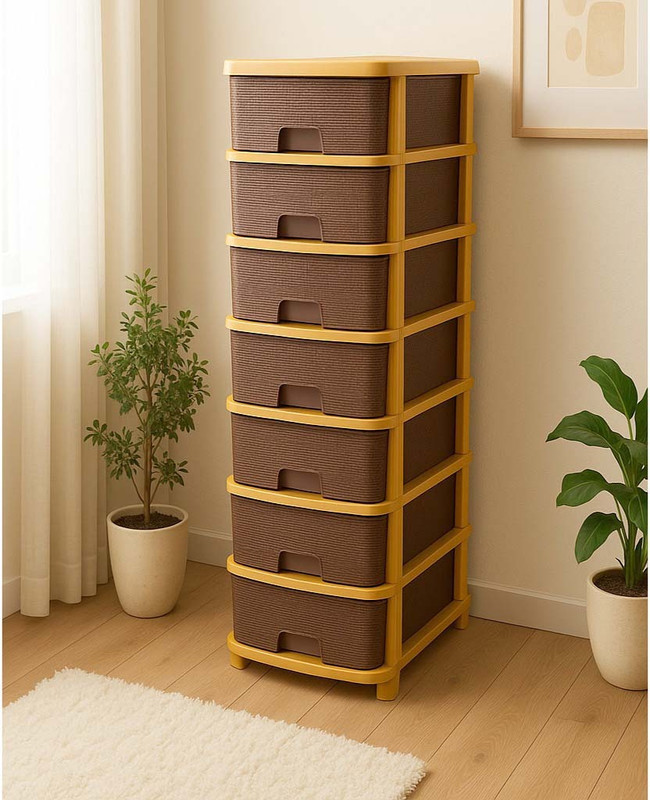 MAXTID Shelf Organizers(Brown, Plastic)