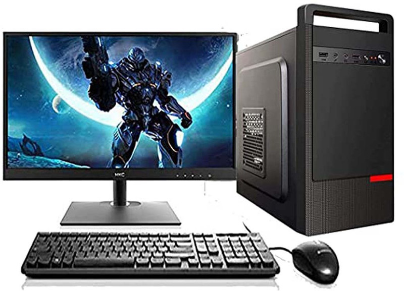 Assambled all in one i3 Core i3 (8 GB DDR4/1 TB/128 GB SSD/Windows 10 Pro/19 Inch Screen/pc as I3) with MS Office(Black)