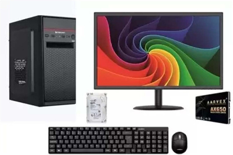 Frontech all in one i5 Core i5 (4th Gen) (16 GB DDR4/512 GB SSD/Windows 11 Home/19 Inch Screen/i5 intel 4TH) with MS Office(Black)