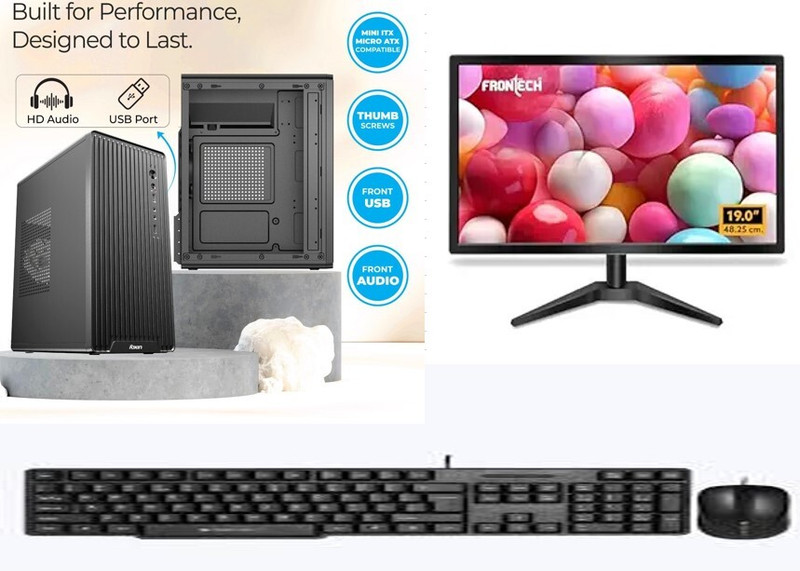TCM FOXIN Core i3 (4th Gen) (8 GB / 512 GB / Windows 11) Assembled Desktop Computer(22 inch Display)