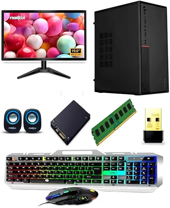 LAKHOTIA Gaming Pc Full setup Core i7 (16 GB / 512 GB / Windows 11) Assembled Desktop Computer(19 inch Display)