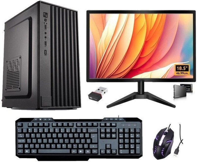 Mue AIO-10 Core i3 (8 GB RAM/Ultra HD Graphics/256 GB SSD Capacity/Windows 10 (64-bit)/Upto on Board 1 GB Graphics Memory) Mid Tower with MS Office
