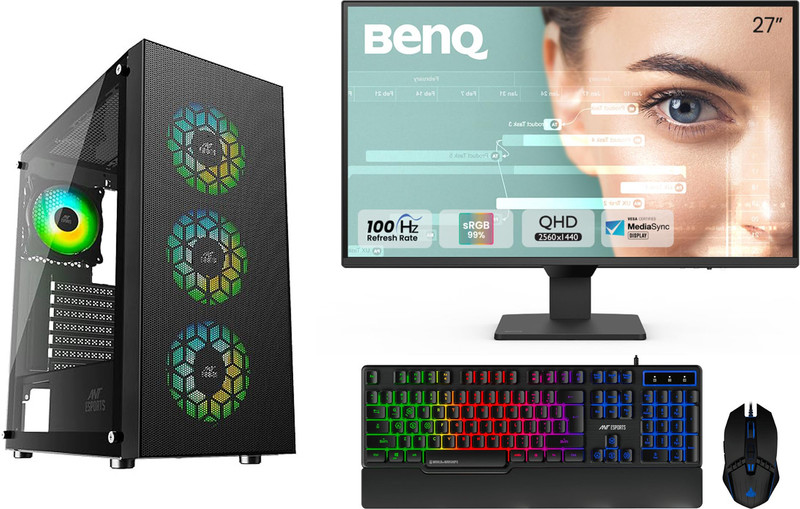 rigbuilders AMD Ryzen 5 PRO 8600G (32 GB / 1 TB / Windows 11) Assembled Desktop Computer(27 cm Display)
