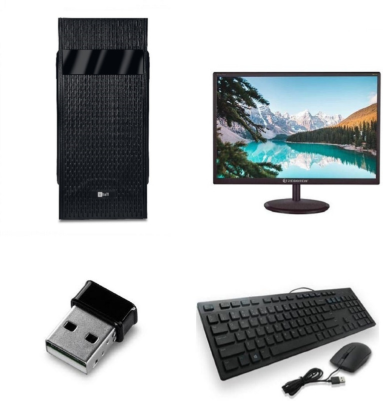 sailcom Core i3 (2nd Gen) (4 GB / 128 GB / Windows 11) Assembled Desktop Computer(18.5 inch Display)