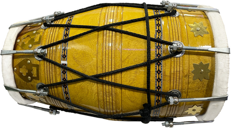 HOUSE OF COMMON S.S.D 18 HOC Nut & Bolts Dholak(Yellow)