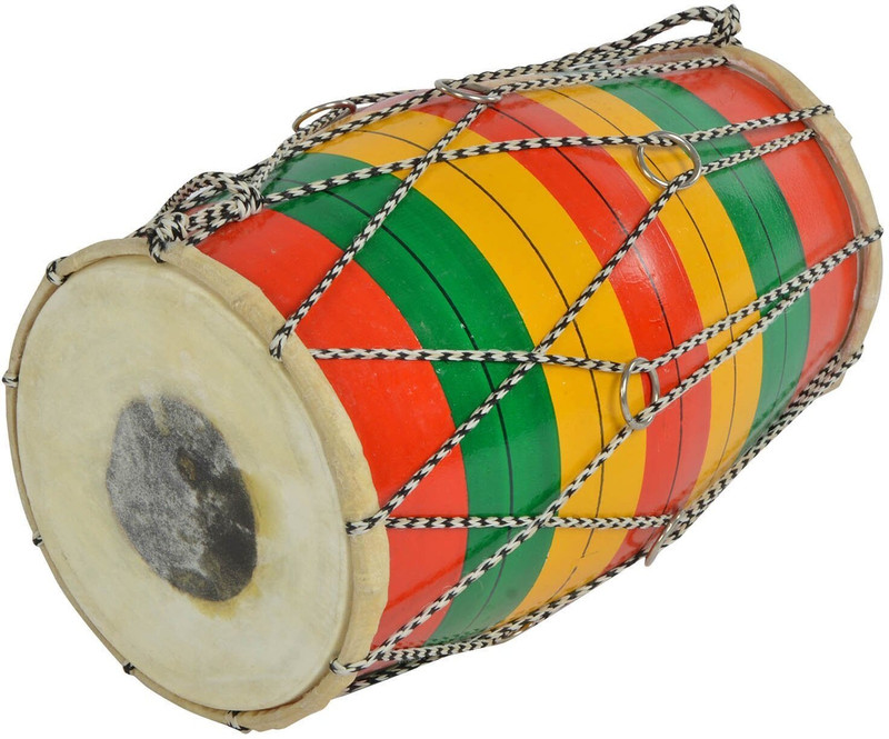 AMRO RETAILERS AMRO RETALERS B06 Rope & Rings Dholki(Multicolor)